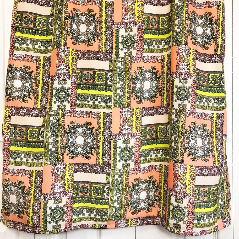 Cato Colorful Mandala Patchwork Print Pull-On Max… - image 7